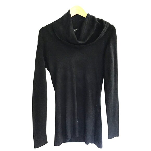 NEW YORK & COMPANY- WOMENS LONG SLEEVE TURTLENECK/ CROWL NECK BLACK SIZE X-SMALL - Picture 1 of 6